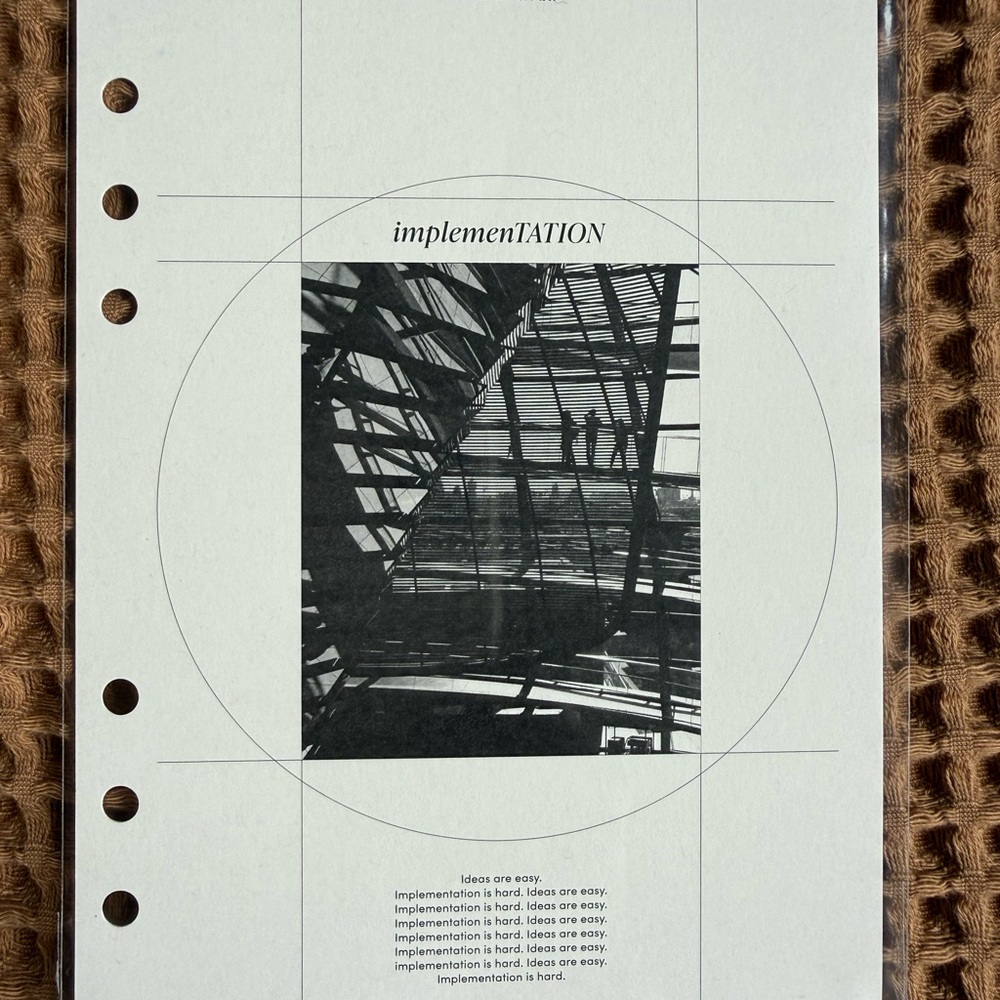Cloth & Paper Planner Dashboard A5